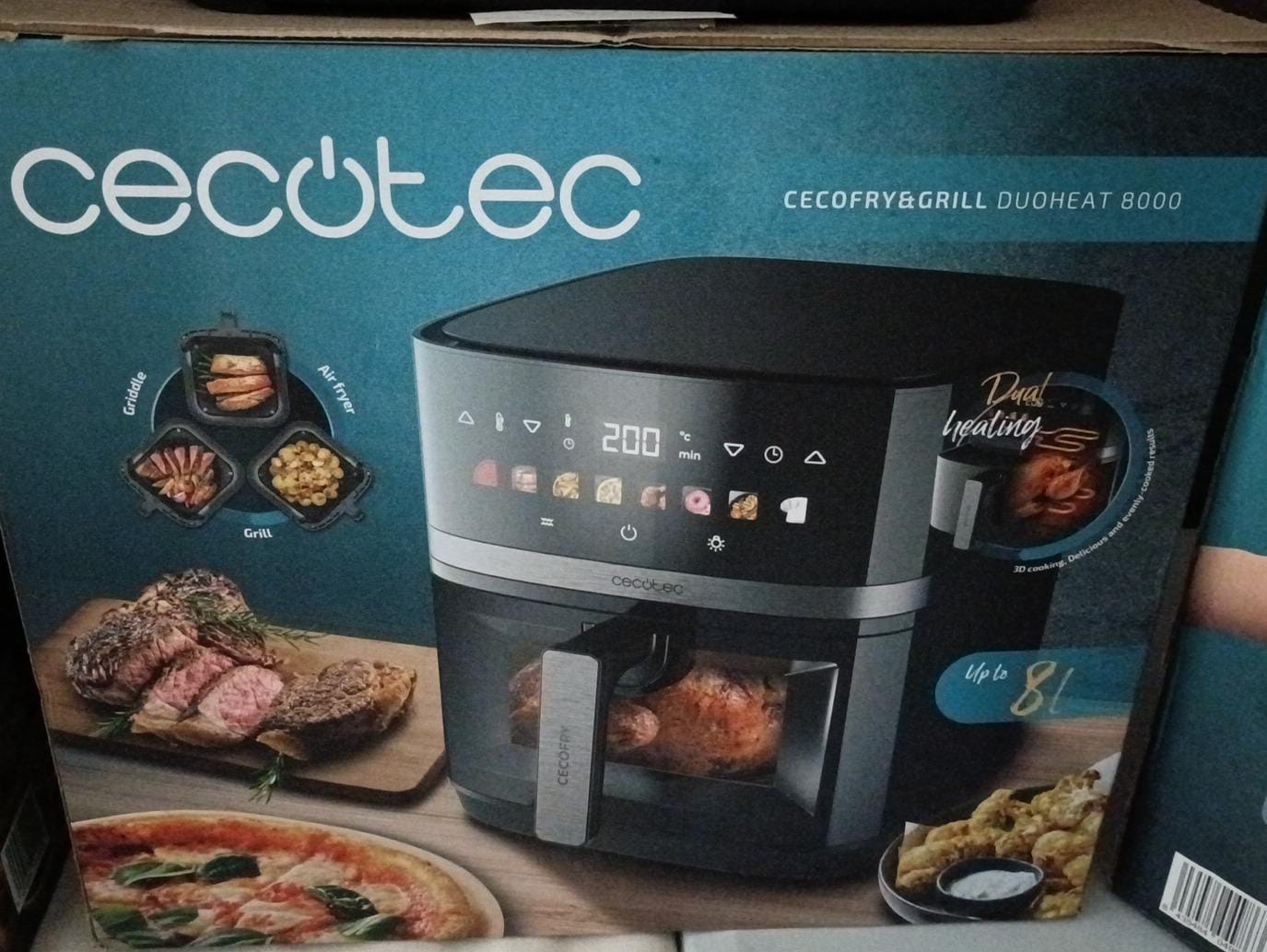 CECOTEC FREIDORA AIRE 8 LITROS