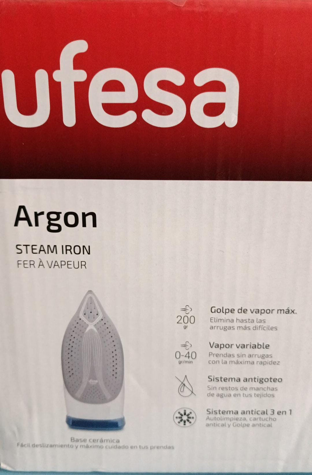 PLANCHA DE ROPA UFESA 3000W