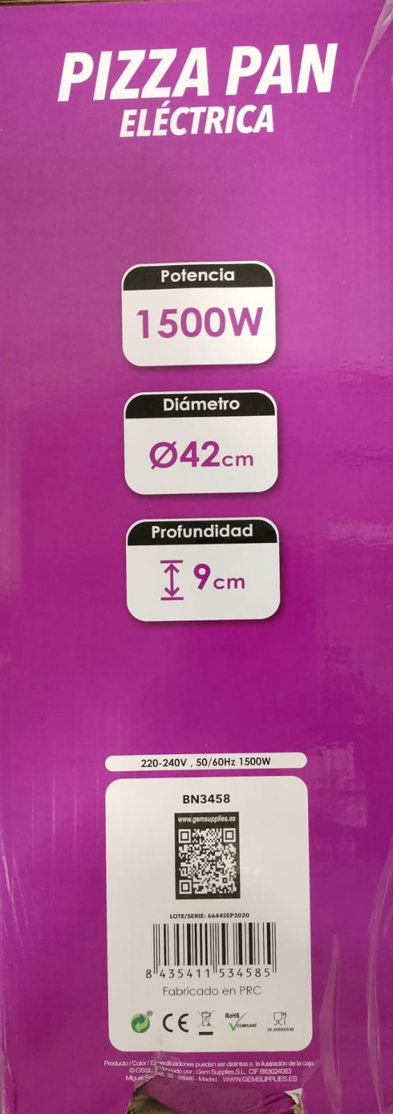 OLLA ELECTRICA /PAELLERA 10L