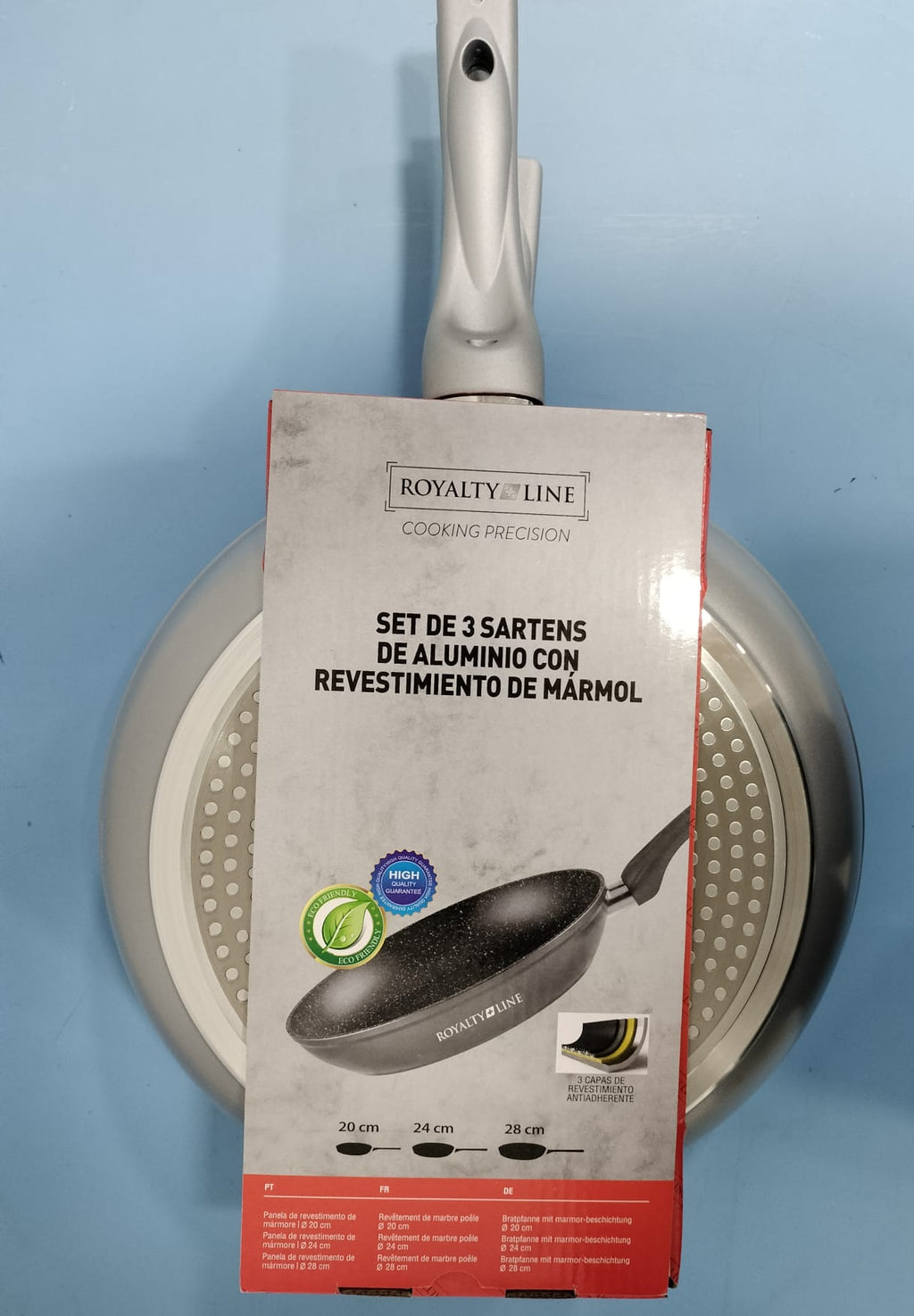 JUEGO SARTENES 20/24/28cm APTAS PARA INDUCCION
