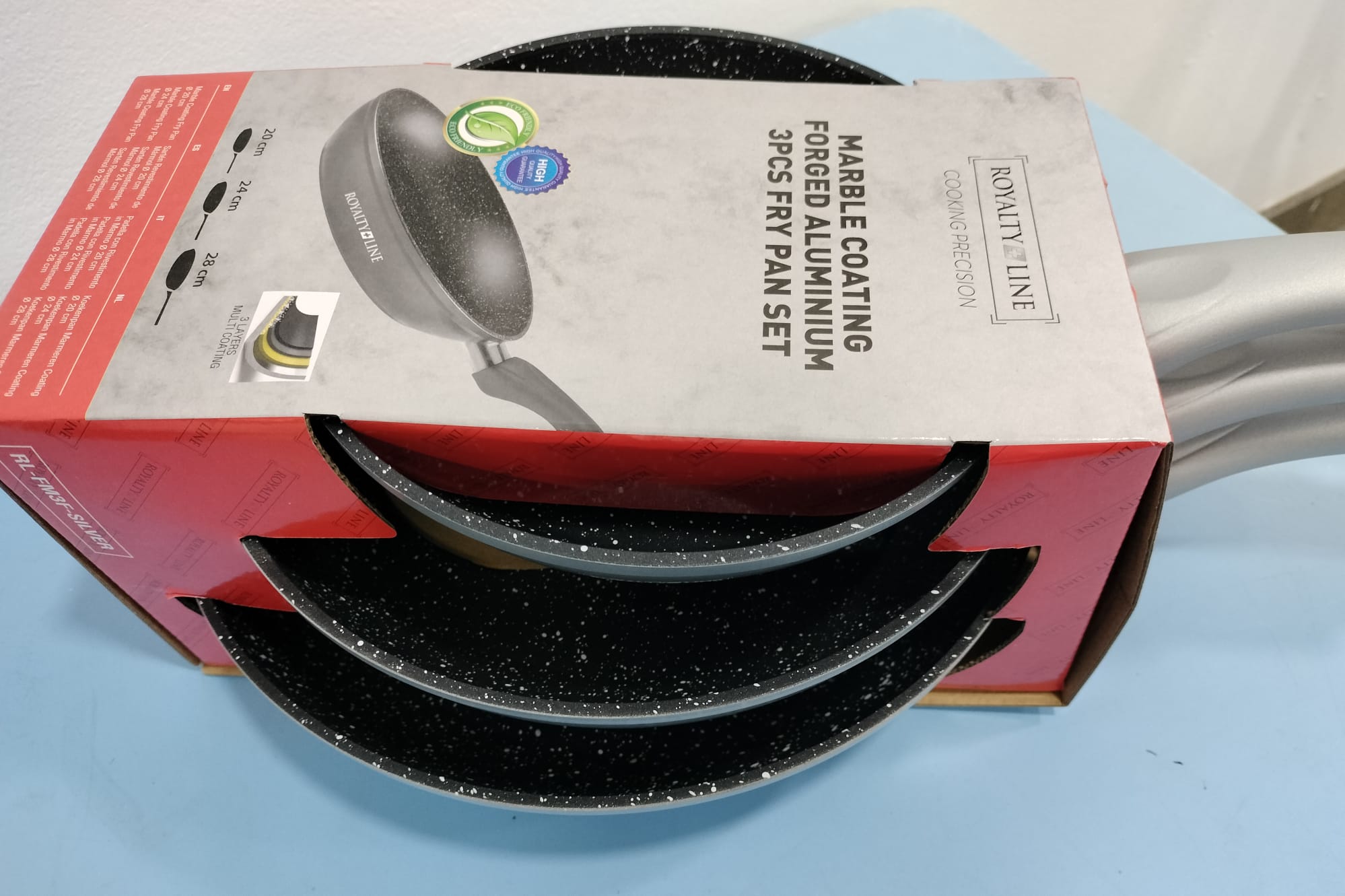 JUEGO SARTENES 20/24/28cm APTAS PARA INDUCCION