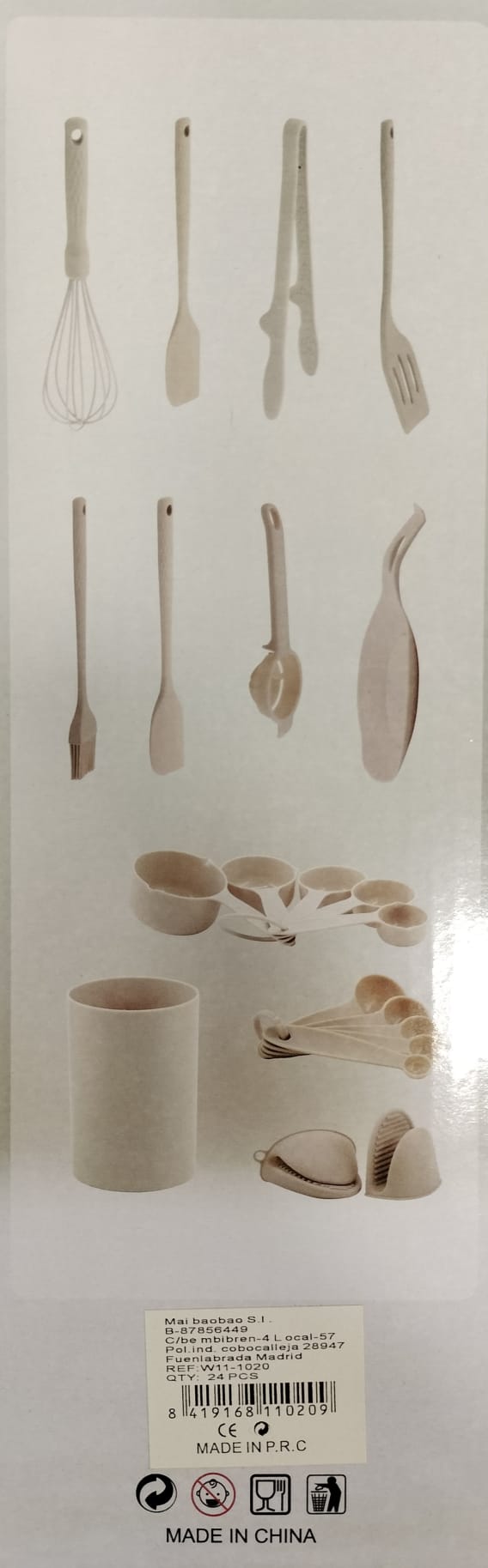 JUEGO UTENSILIOS COCINA EN SILICONA