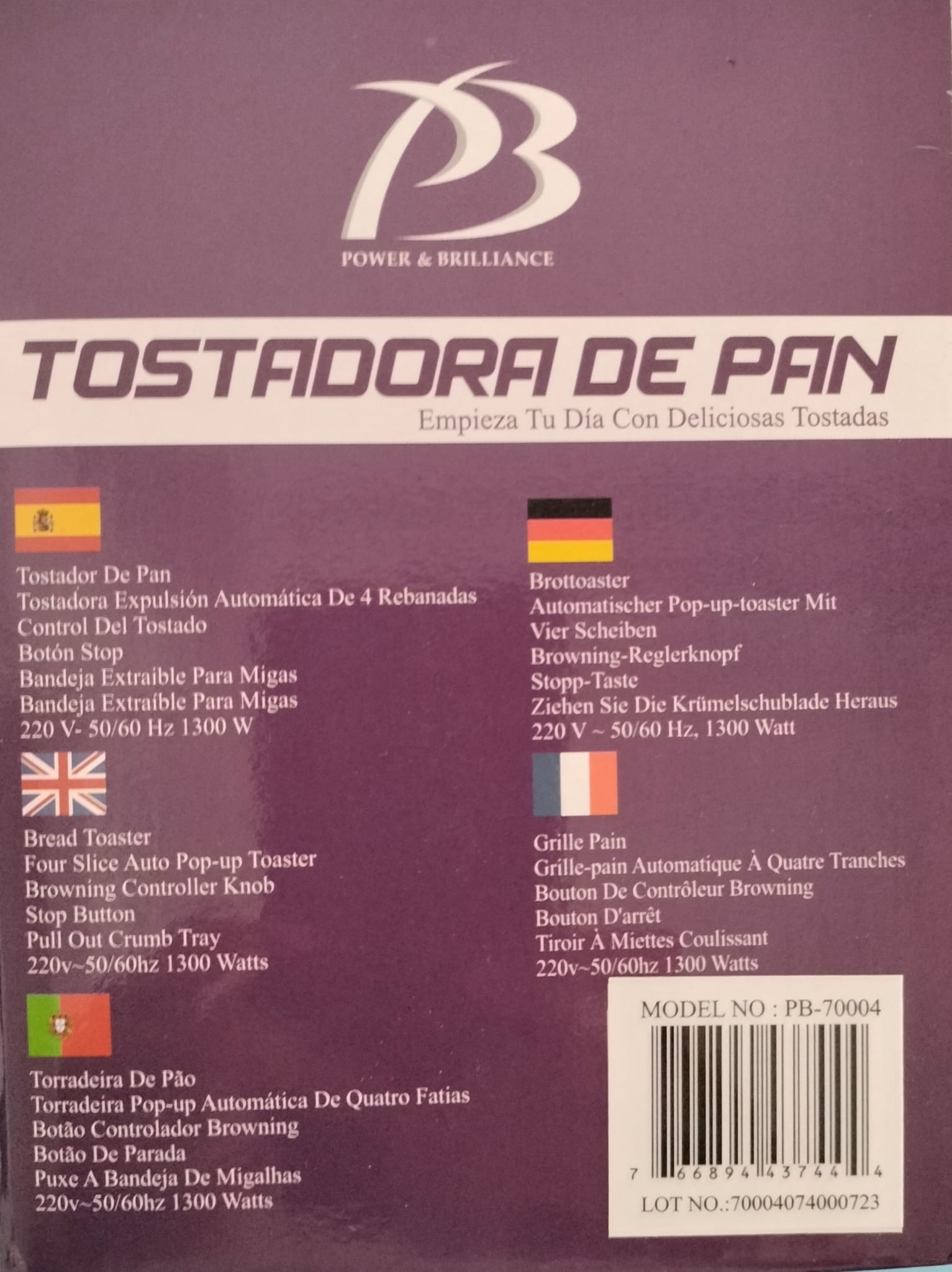 TOSTADOR 2 RANURAS INOX