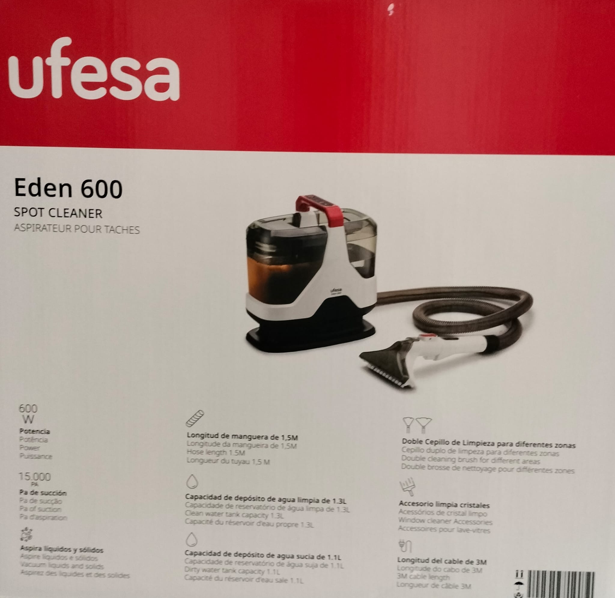 LIMPIA TAPICERIA UFESA 600w