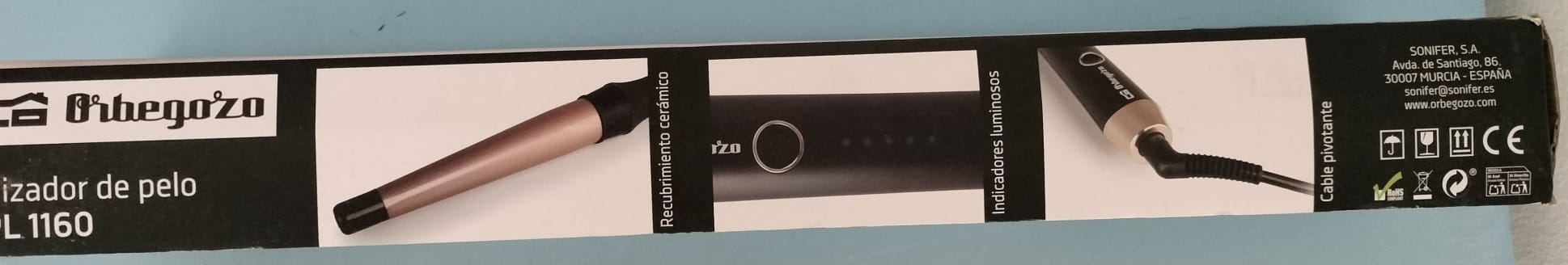 RIZADOR DE PELO CON CABLE ORBEGOZO
