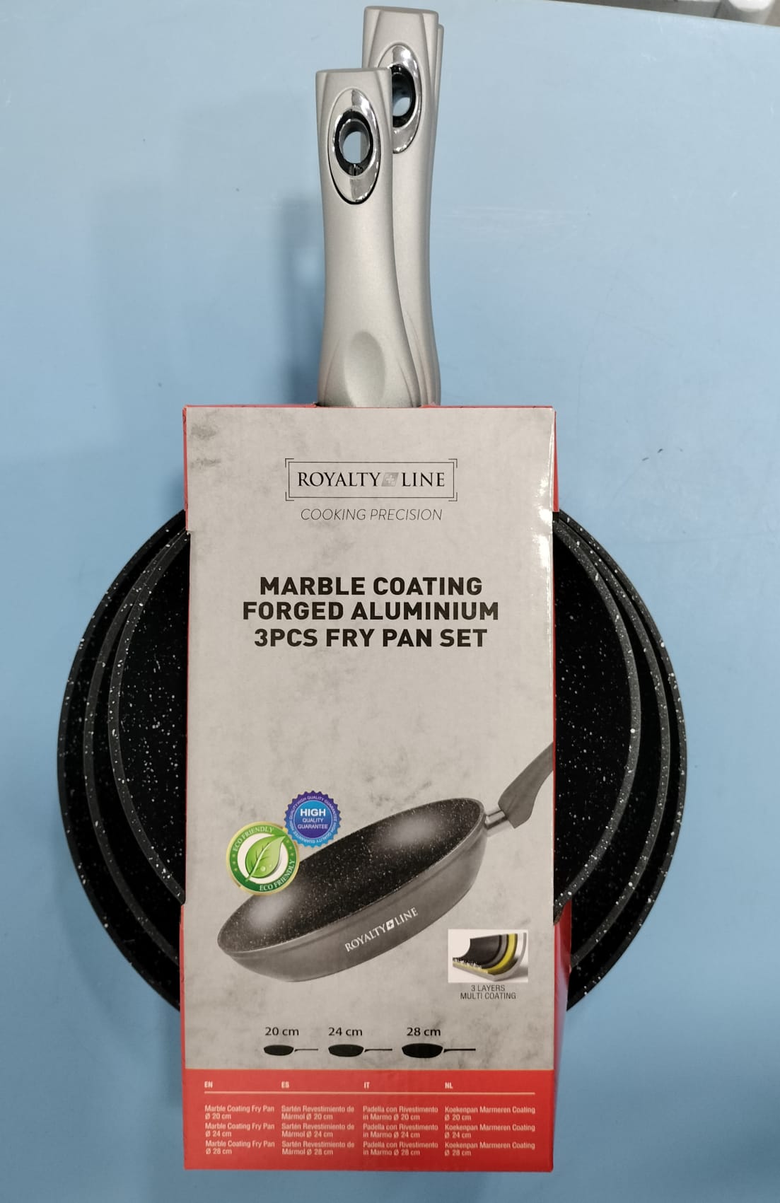 JUEGO SARTENES 20/24/28cm APTAS PARA INDUCCION